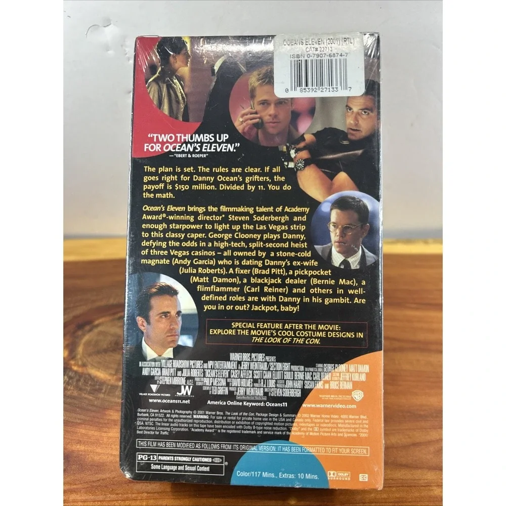 Oceans Eleven (VHS, Video). Brand New. Factory Sealed. Fast Free Shipping.